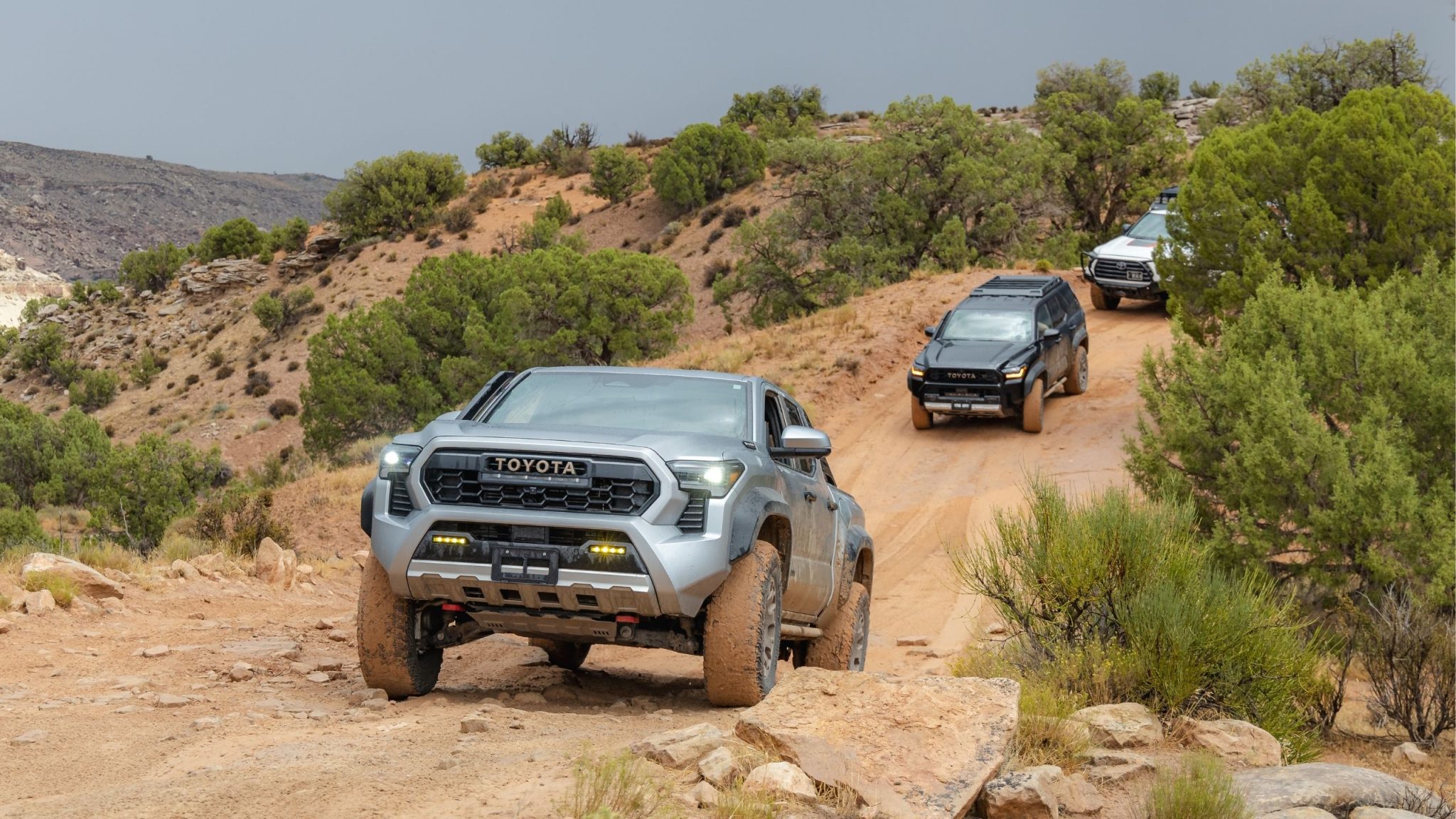 Toyota Tacoma Trailhunter seguido por el 4Runner Trailhunter en Utah